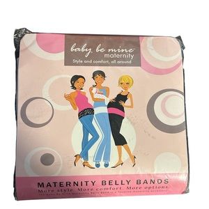 NIB baby be mine maternity White Belly Band Sz 4